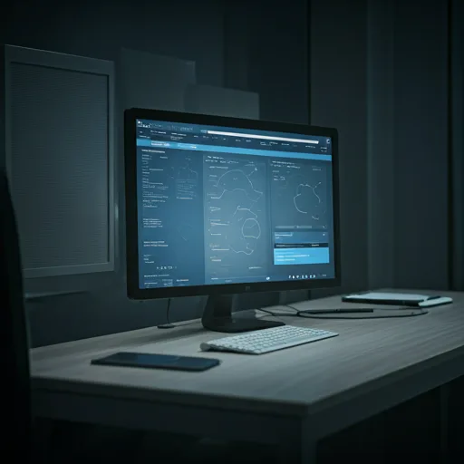 複数物件を扱う管理会社オフィスの落ち着いたワークスペース